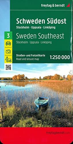 Schweden Südost, Straßen- und Freizeitkarte 1:250.000, freytag & berndt: Stockholm - Uppsala - Norrköping (freytag & berndt Auto + Freizeitkarten)