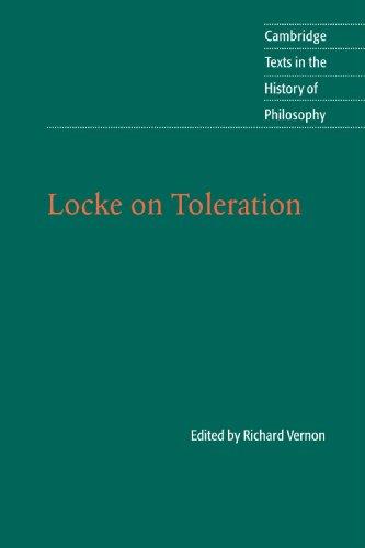 Locke on Toleration (Cambridge Texts in the History of Philosophy)