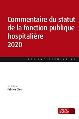 Commentaire du statut de la fonction publique hospitalière 2020