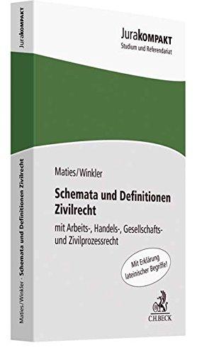 Schemata und Definitionen Zivilrecht: mit Arbeits-, Handels-, Gesellschafts- und Zivilprozessrecht (Jura kompakt)