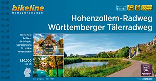 Hohenzollern-Radweg • Württemberger Tälerradweg: 1:50.000, 542 km, wetterfest/reißfest, GPS-Tracks Download, LiveUpdate (Bikeline Radtourenbücher)