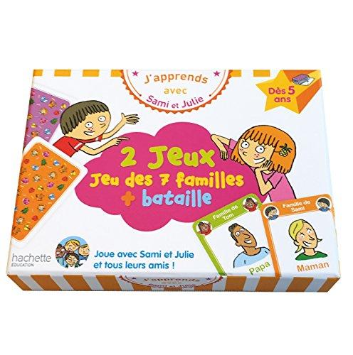 2 jeux : jeu des 7 familles + bataille : dès 5 ans