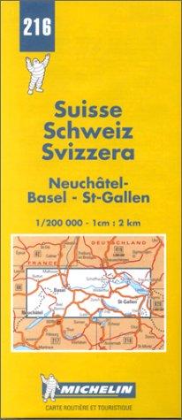 Michelin Karten, Bl.551 : Neuchatel, Basel, St-Gallen (Michelin Maps)