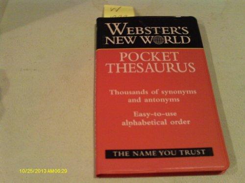 Webster's New World Pocket Thesaurus