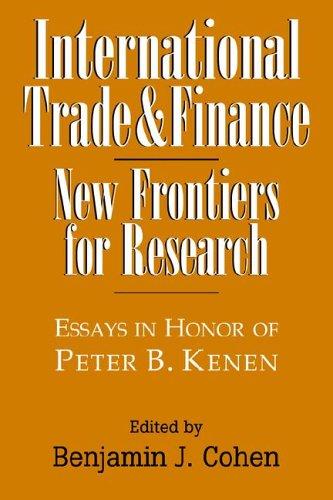 International Trade and Finance: New Frontiers for Research