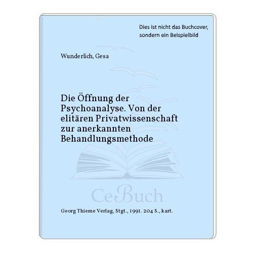 Die Öffnung der Psychoanalyse