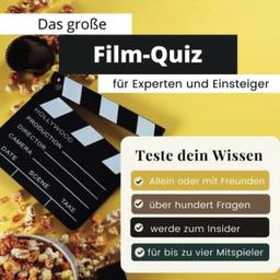 Das große Film-Quiz für Experten und Einsteiger: Teste dein Wissen. Die besten Fragen über Serien & Kino-Filme. Das perfekte Geschenk zum Geburtstag und zu Weihnachten