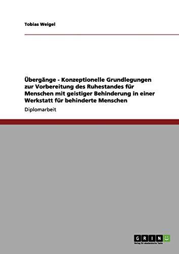 Übergänge - Konzeptionelle Grundlegungen zur Vorbereitung des Ruhestandes für Menschen mit geistiger Behinderung in einer Werkstatt für behinderte Menschen