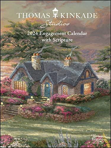 Thomas Kinkade Studios 12-Month 2024 Monthly/Weekly Engagement Calendar with Scr: Original Andrews McMeel-Tischkalender [Kalendar]