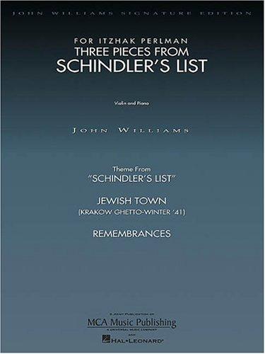 John Williams: Three Pieces From Schindler'S List (Violin/Piano) Vln B: 3 Pieces for Violin and Piano