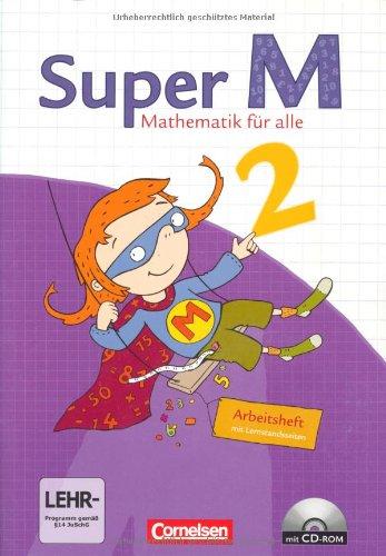 Super M - Westliche Bundesländer: 2. Schuljahr - Arbeitsheft mit CD-ROM und Lernstandsseiten