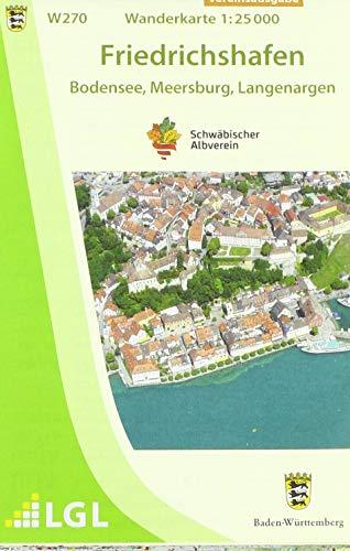 Friedrichshafen - Bodensee, Meersburg, Langenargen: Wanderkarte 1:25.000 (Karte des Schwäbischen Albvereins)