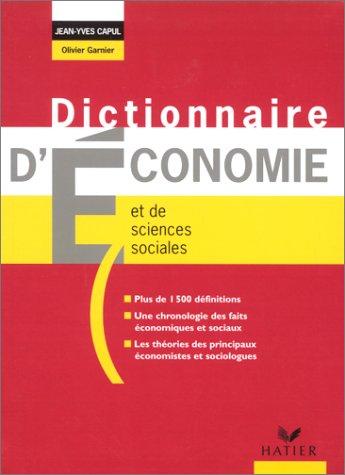 Initial: Dictionnaire D'Economie ET De Sciences Sociales