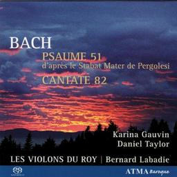 Bach/Psaume 51+Ich Habe Genug Sa-CD