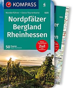 KOMPASS Wanderführer Nordpfälzer Bergland, Rheinhessen: Wanderführer mit Extra-Tourenkarte 1:75.000, 50 Touren, GPX-Daten zum Download.