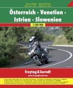 Freytag Berndt Motorradatlas, Österreich -Venetien - Istrien - Slowenien 1:200.000