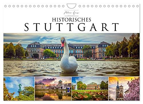 Historisches Stuttgart 2023 (Wandkalender 2023 DIN A4 quer), Calvendo Monatskalender