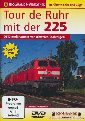 Tour de Ruhr mit der 225 - DB-Dieselbrummer vor schweren Stahlzügen