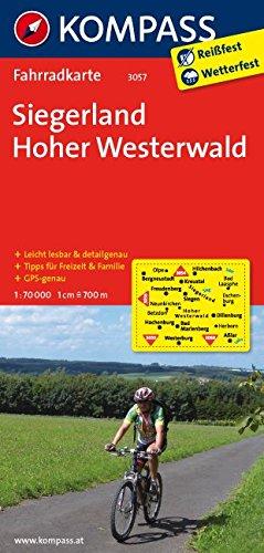 Siegerland - Hoher Westerwald: Fahrradkarte. GPS-genau. 1:70000 (KOMPASS-Fahrradkarten Deutschland, Band 3057)