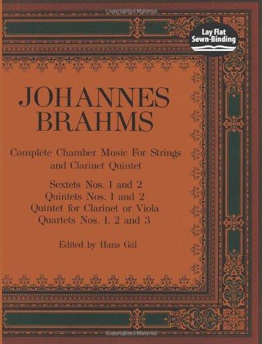 Brahms  Complete Chamber Music For Strings And Clarinet Quintet (Dover Chamber Music Scores)