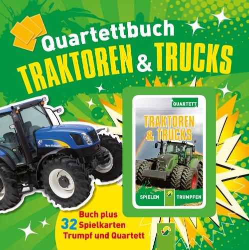 Quartettbuch Traktoren & Trucks - Buch plus Quartettspiel