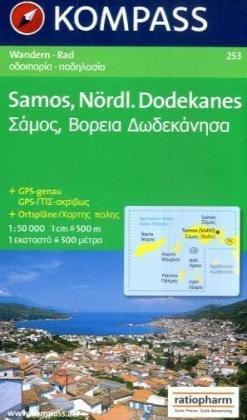 Samos 1 : 50 000: Wanderkarte mit Radrouten / Ortspläne GPS-genau