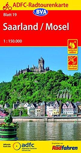 ADFC-Radtourenkarte 19 Saarland /Mosel 1:150.000, reiß- und wetterfest, GPS-Tracks Download (ADFC-Radtourenkarte 1:150000)