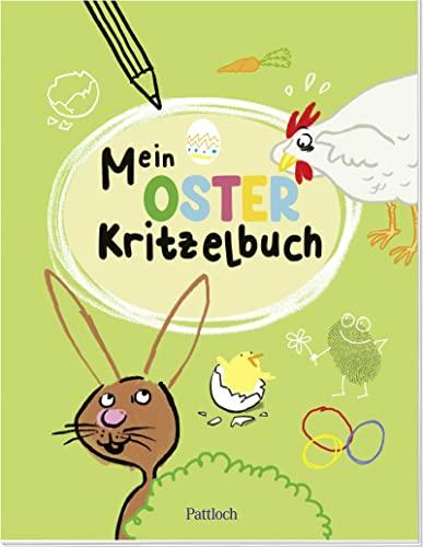 Mein Oster-Kritzelbuch: für Kinder ab 4 Jahre | Mit lustigen Aufgaben zum Malen und Kritzeln rund um Ostern