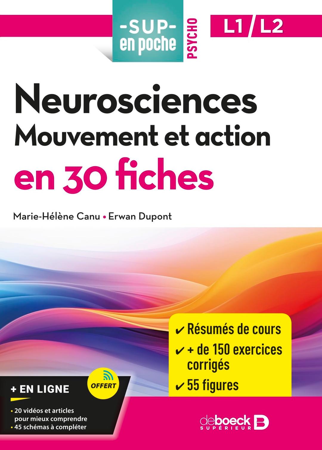 Neurosciences : mouvement et action en 30 fiches : L1, L2