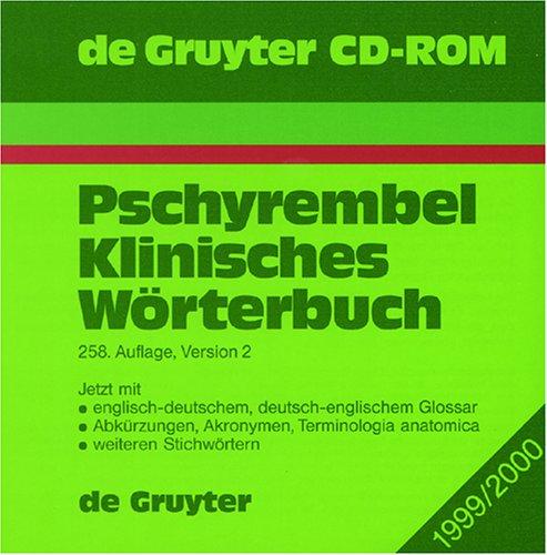 Pschyrembel Klinisches Wörterbuch Version 2. CD- ROM für Windows 3.x/95/98