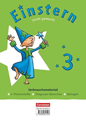 Einstern - Mathematik - Ausgabe 2021 - Band 3: Leicht gemacht - Themenhefte 1-4, Diagnoseheft und Kartonbeilagen im Paket - Verbrauchsmaterial, mit BuchTaucher-App