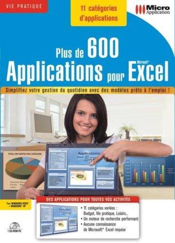 Plus de 600 Applications pour Excel