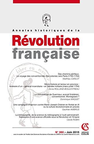 Annales historiques de la Révolution française, n° 380