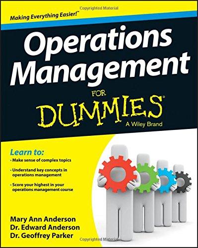 Operations Management For Dummies