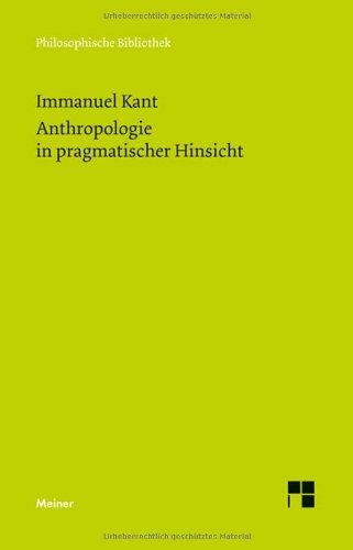 Anthropologie in pragmatischer Hinsicht