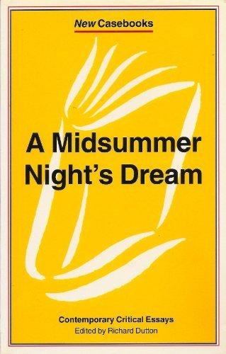 A "Midsummer Night's Dream" (New Casebooks)