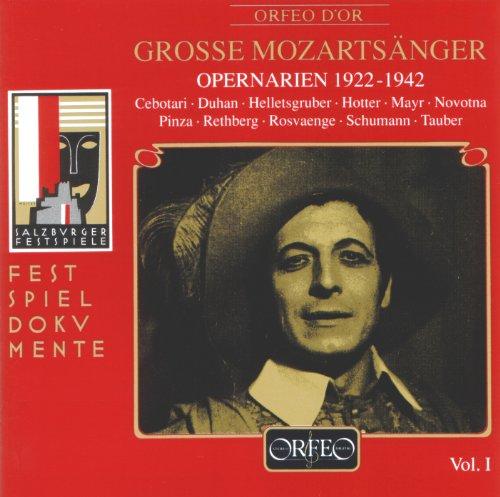 Große Mozartsänger Vol. 1 (Opernarien 1922-1942)