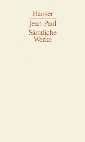 Sämtliche Werke, 10 Bde., Bd.3, Titan: Abt. I/3