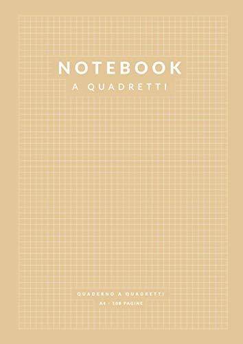 Notebook a Quadretti: 108 Pagine A4 a Quadretti 5 mm per Appunti, Matematica | Scuola Ufficio Tempo Libero | Beige