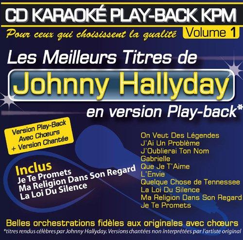 CD KARAOKE PLAY-BACK KPM VOL.01 "Johnny Hallyday"