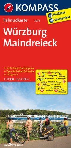 Würzburg - Maindreieck: Fahrradkarte. GPS-genau. 1:70000 (KOMPASS-Fahrradkarten Deutschland)