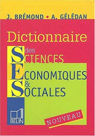 Dictionnaire de sciences économiques et sociales