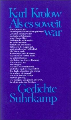 Als es soweit war: Gedichte