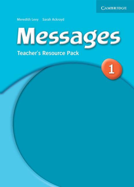 Messages 1 Teacher's Resource Pack