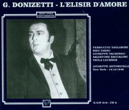 Donizetti: L'elisir d'amore (Gesamtaufnahme(ital.),Aufnahme New York 16.12.1949)