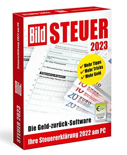 BILD Steuer 2023, Geld-zurück-Software für die Steuererklärung 2022, einfache Steuersoftware, CD-Version für Windows 11, 10 und 8