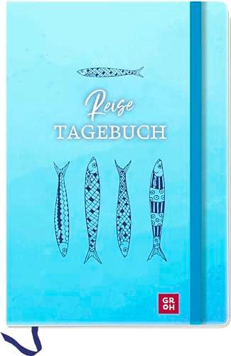 Reisetagebuch (Fische): Journal für Erwachsene zum Ausfüllen - für Weltenbummler und Urlauber in handlichem Format. Mit Sammeltasche. (Geschenke für alle, die das Meer lieben)