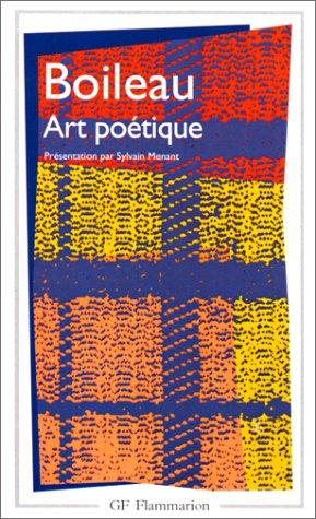 Oeuvres. Vol. 2. L'art poétique