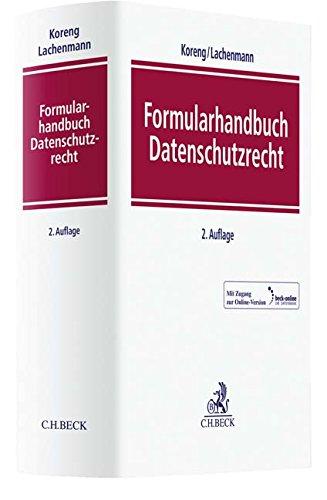 Formularhandbuch Datenschutzrecht