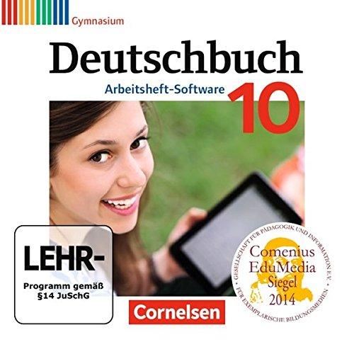 Deutschbuch Gymnasium - Zu Allgemeine Ausgabe - Hessen, Niedersachsen, Nordrhein-Westfalen, Rheinland-Pfalz: Deutschbuch Gymnasium - Zu Allgemeine ... 10. Schuljahr - Übungs-CD-ROM zum Arbeitsheft